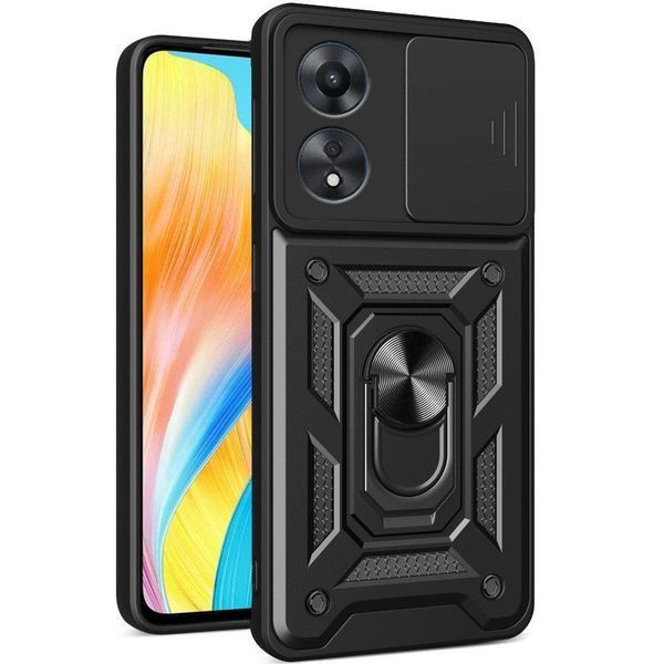 PC + TPU чехол Camshield armor для OPPO A38 (CPH2579) / серебристый 093604 фото