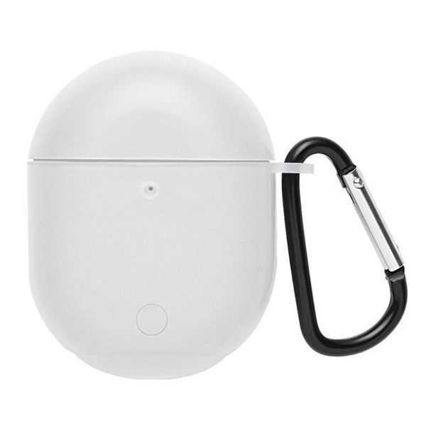 Силиконовый чехол с карабином для Xiaomi Redmi Airdots 3 Pro белый 90640 фото