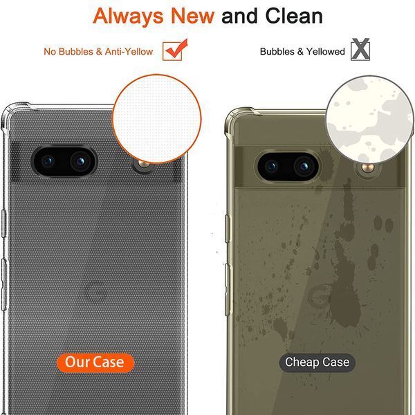 Противоударный чехол WXD на Google Pixel 6A / прозрачный 089746 фото