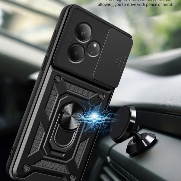 PC + TPU чехол Camshield Armor для Realme GT 6T / зеленый 098039 фото