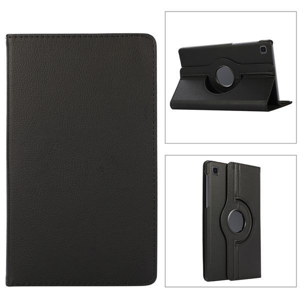 Кожаный чехол книжка 360 для Samsung Galaxy Tab A7 Lite 8.7" (T220 / T225) / черный 089646 фото