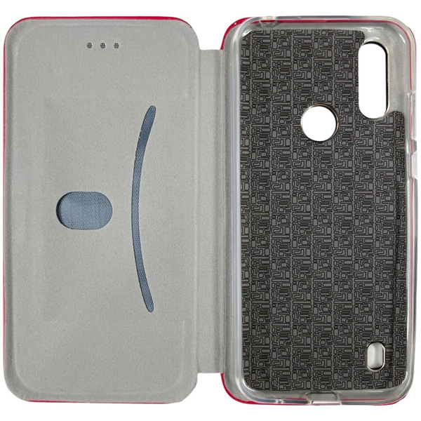 Шкіряний чохол-книжка Elegant на Motorola E6i (на мото е6і) червоний 85394 фото