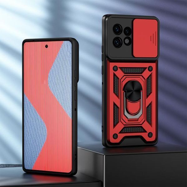 PC + TPU чехол Camshield Armor для Motorola Edge 40 Pro / красный 092052 фото