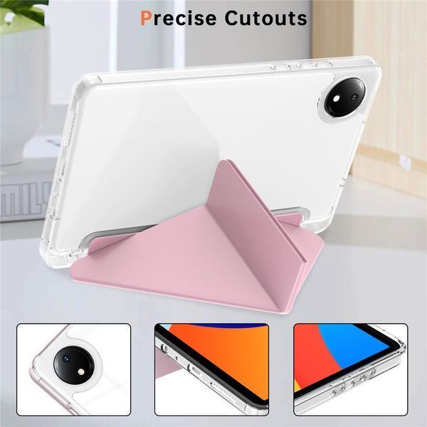 Чохол книжка Transparent Origami на Xiaomi Redmi Pad SE (8.7") 2024 / рожевий 100230 фото
