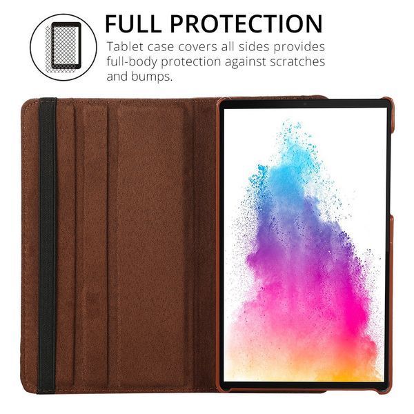 Кожаный чехол книжка 360 для Samsung Galaxy Tab A7 Lite 8.7" (T220 / T225) / черный 089646 фото