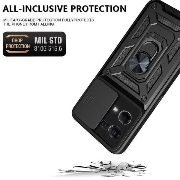 PC + TPU чехол Camshield Armor для Infinix Smart 7 / синий 089241 фото