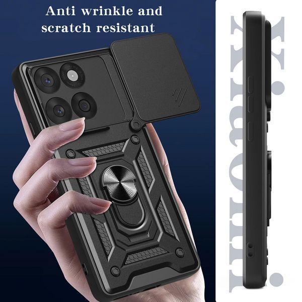 PC + TPU чехол Camshield Armor для Motorola G86 (5G) / серебристый 100342 фото