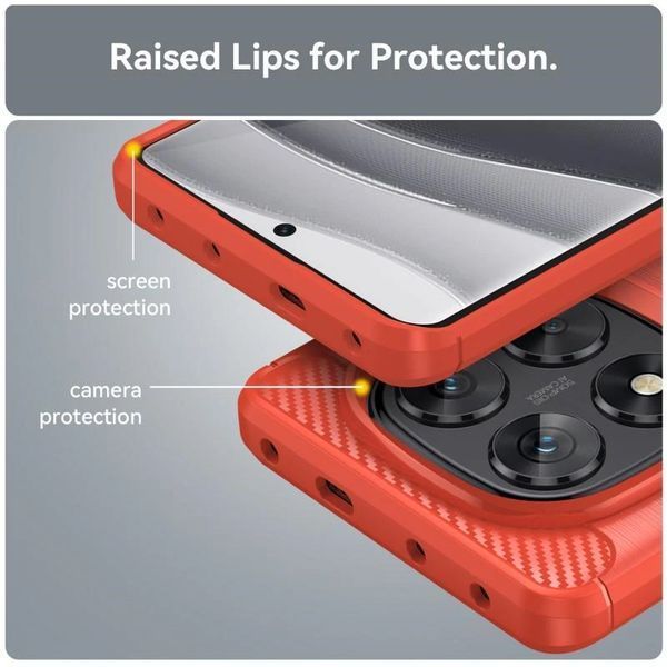 TPU чохол накладка Urban для Xiaomi Redmi Note 14 Pro (5G) / червоний 098239 фото