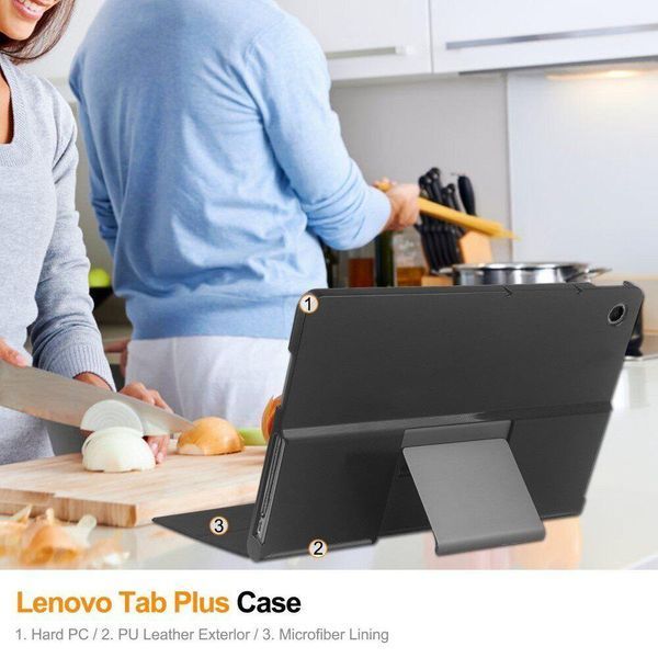 Шкіряний чохол книжка Crazy Horse на планшет Lenovo Tab Plus (11.5")/dont touch 098897 фото