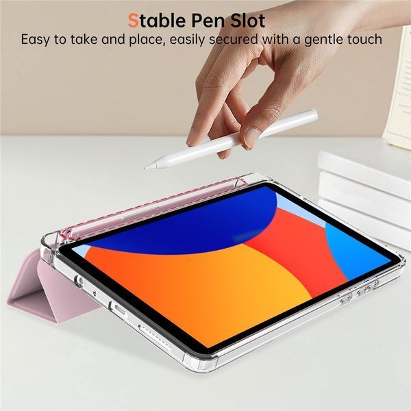 Чохол книжка Transparent Origami на Xiaomi Redmi Pad SE (8.7") 2024 / рожевий 100230 фото