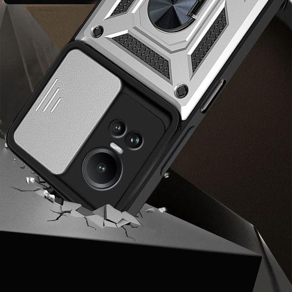 PC + TPU чохол Camshield armor на OPPO Reno 10 Pro (5G) / сріблястий 092102 фото