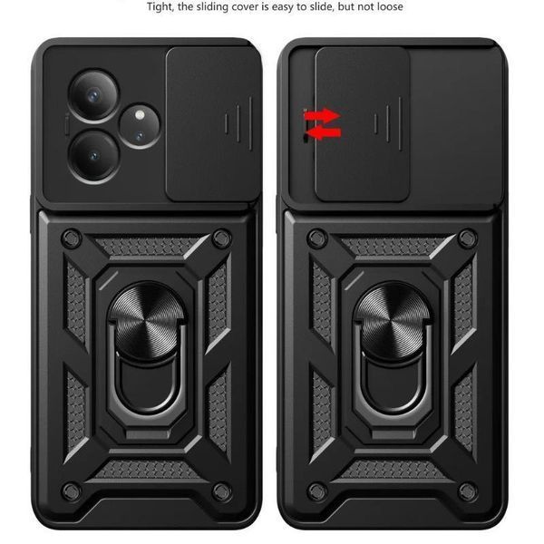 PC + TPU чехол Camshield Armor для Realme GT 6T / зеленый 098039 фото