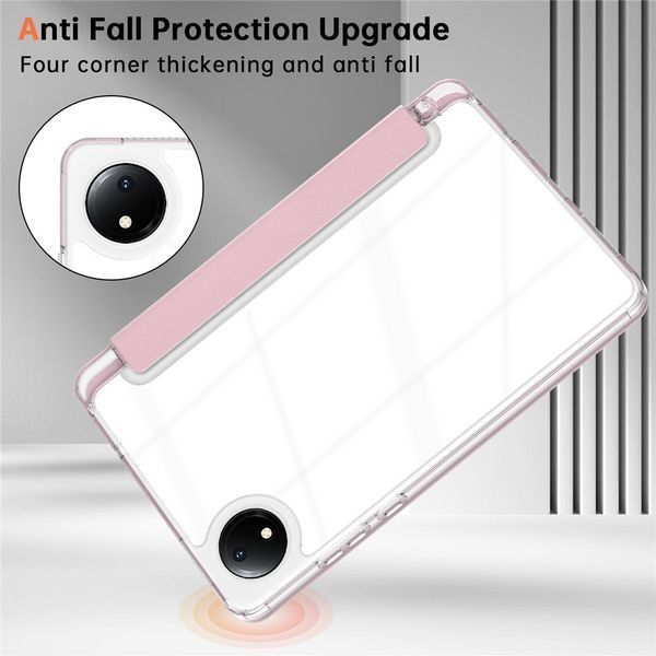 Чохол книжка Transparent Origami на Xiaomi Redmi Pad SE (8.7") 2024 / рожевий 100230 фото