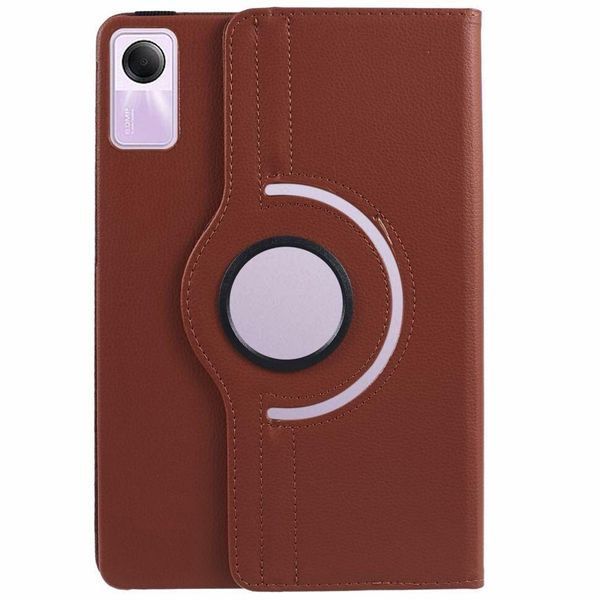 Кожаный чехол книжка 360 на Xiaomi Redmi Pad SE (11") / коричневый 093014 фото
