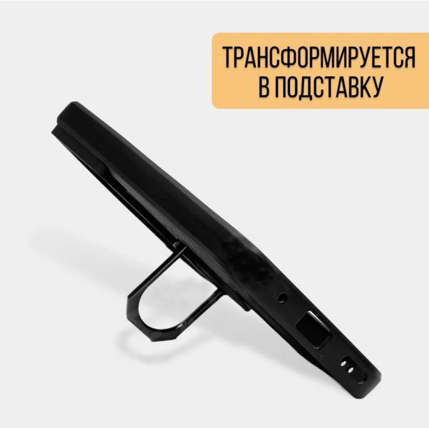 PC + TPU чехол Armor Camshield для Xiaomi Redmi 13C / черный 094055 фото