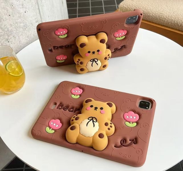 Чохол Happy Case на планшет Apple iPad Air 4 10.9" (2020) / Flower Bear (з ремінцем) 099294 фото