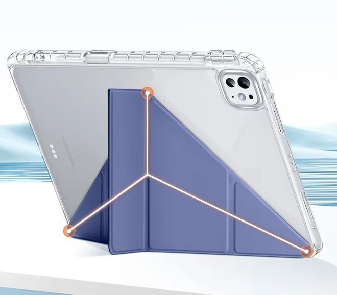 Чохол книжка Transparent Origami на Apple iPad 10.9" 2022 (10th gen) / білий 098760 фото