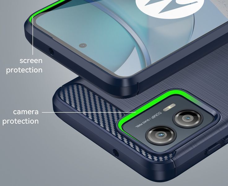 TPU чехол накладка Urban для Motorola G53 / синий 89341 фото