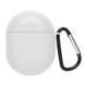 Силиконовый чехол с карабином для Xiaomi Redmi Airdots 3 Pro белый 90640 фото 2