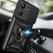 PC + TPU чехол Armor Camshield для Xiaomi Redmi 13C / черный 094055 фото 4