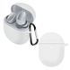 Силиконовый чехол с карабином для Xiaomi Redmi Airdots 3 Pro белый 90640 фото 1