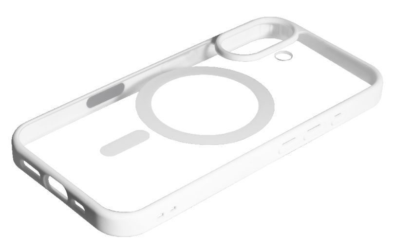 Чохол TPU+PC Color з підтримкою Magsafe для Apple iPhone 16 / white 200821 фото