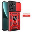 PC + TPU чохол Armor Camshield для Xiaomi Redmi 13C / червоний