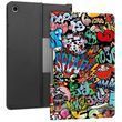 Кожаный чехол книжка Crazy Horse на планшет Lenovo Tab Plus (11.5") / graffiti