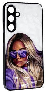 Чехол накладка Prisma Ladies для Samsung Galaxy M35 (5G) / purple glasses 200930 фото