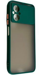TPU чохол накладка Matte Color Case для Poco M5 темно-зелений 092653 фото