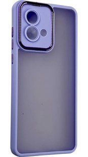 TPU чохол Luxury Metal Lens на Motorola G84 фіалковий 094627 фото