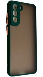 TPU чохол накладка Matte Color Case для Samsung Galaxy S21 FE темно-зелений 092203 фото