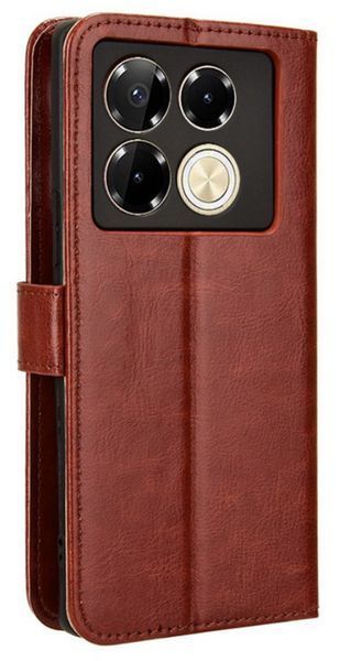 Чохол книжка Book case для Infinix Note 40 Pro (X6850) / коричневий 099473 фото
