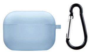 Силиконовый чехол с карабином для AirPods 4 / lilac blue 201818 фото