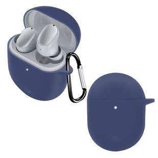 Силиконовый чехол с карабином для Xiaomi Redmi Airdots 3 Pro синий 90641 фото