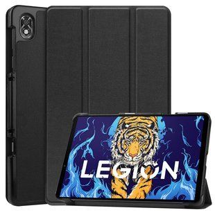 Кожаный чехол книжка Crazy Horse для Lenovo Legion Y700 (8.8") 2022 / черный 090046 фото