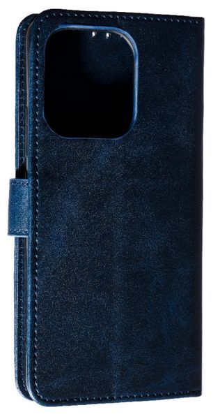 Шкіряний чохол книжка Business Book на Xiaomi Redmi Note 13 (4G) / синій 095935 фото
