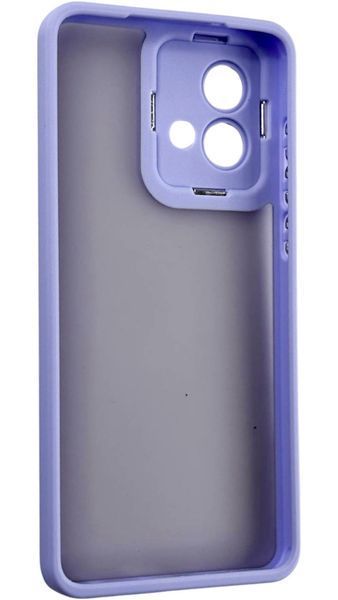 TPU чохол Luxury Metal Lens на Motorola G84 фіалковий 094627 фото