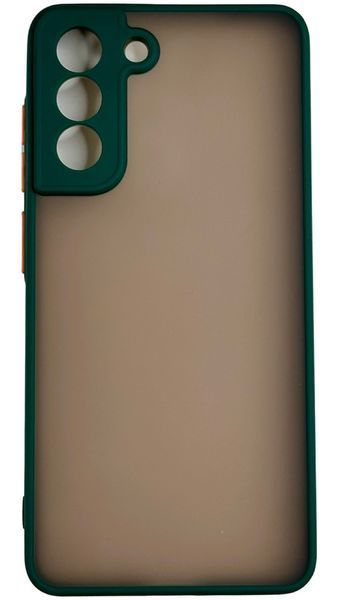 TPU чохол накладка Matte Color Case для Samsung Galaxy S21 FE темно-зелений 092203 фото