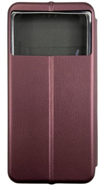 Чохол книжка Elegant book для Poco M5 / бордовий 087822 фото