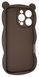 Силіконовий 3D чохол Hello Bear для iPhone 16 Pro Max / brown 202474 фото 2