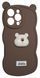 Силіконовий 3D чохол Hello Bear для iPhone 16 Pro Max / brown 202474 фото 1