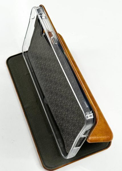 Чохол книжка Perforation book для Samsung Galaxy A55 світло-коричневий 095789 фото