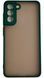 TPU чохол накладка Matte Color Case для Samsung Galaxy S21 FE темно-зелений 092203 фото 3