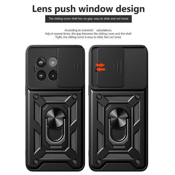 PC + TPU чехол Camshield Armor для OnePlus Ace 5 / серебристый 099848 фото