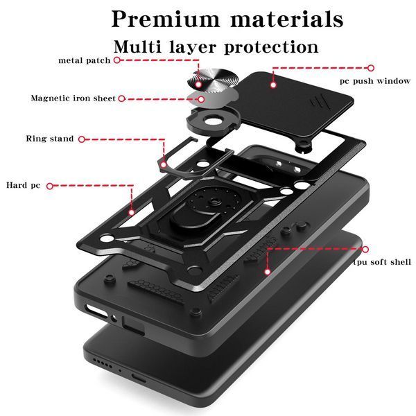 PC + TPU чохол Camshield Armor для Motorola G86 (5G) / світло-зелений 100343 фото