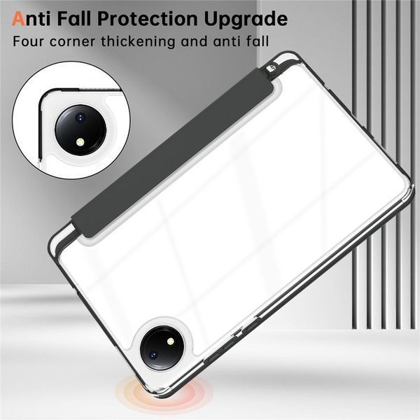 Чехол книжка Transparent Origami на Xiaomi Redmi Pad SE (8.7") 2024 / черный 100231 фото
