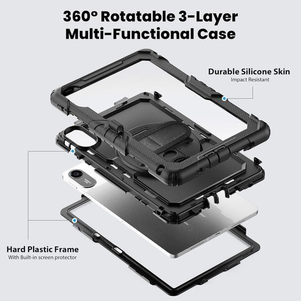 Чехол Armor Cover Tablet на планшет Xiaomi Redmi Pad 2 (11") / черный 100446 фото