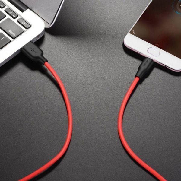 USB-кабель Hoco X21 Plus Silicone Micro USB Cable (2m) (5 кольорів) 80609 фото
