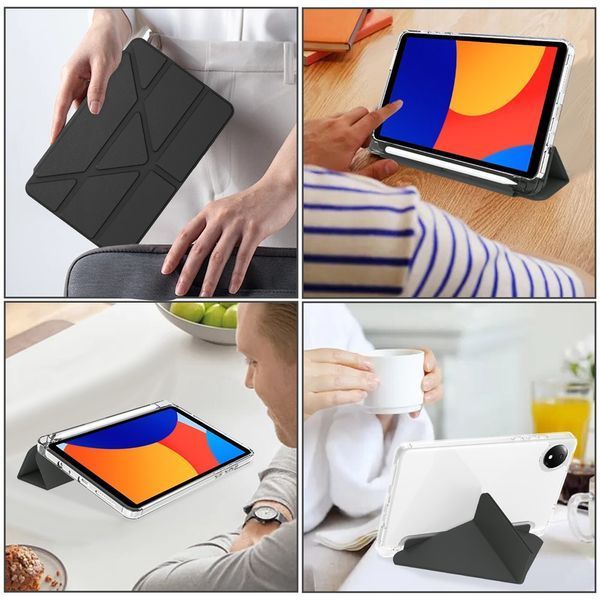 Чехол книжка Transparent Origami на Xiaomi Redmi Pad SE (8.7") 2024 / черный 100231 фото